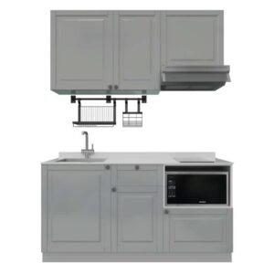 ชุดครัวสำเร็จรูป รุ่น ALICE ยาว 1.66 เมตร ติดตั้งซิงค์ด้านซ้าย