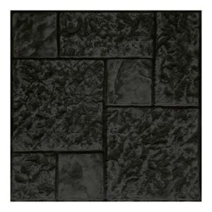กระเบื้องคอนกรีตปูพื้น เอสซีจี รุ่นแสตมป์ เพฟ ลายปารีส สีดำ ขนาด 40X40X3.5 ซม.