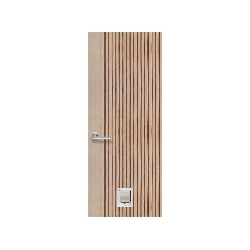 ประตูแมวพอลิสไตรีน Size S รุ่น Vertical 70X200 สีบีช