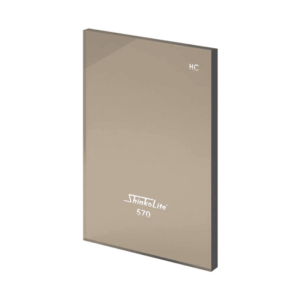 แผ่นหลังคาอะคริลิกโปร่งแสง Shinkolite รุ่น Heatcut สี คลาสสิค บราวน์  ขนาด 1380x5000x6 มม.