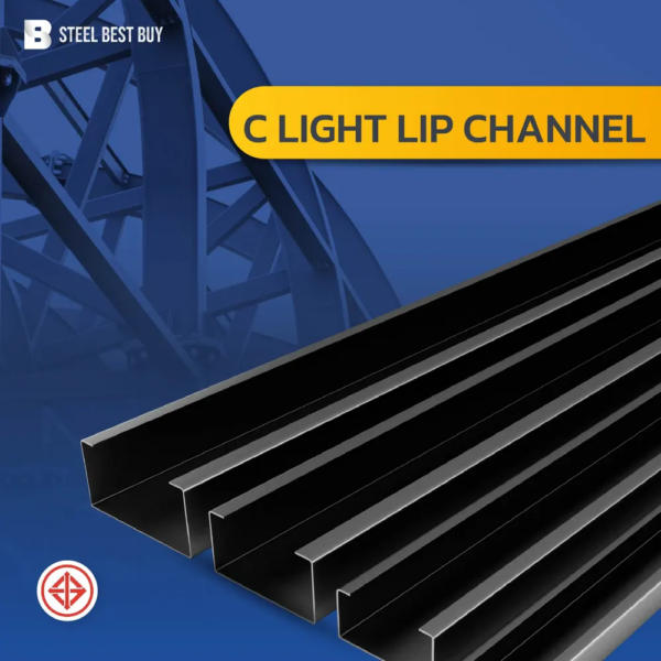 เหล็กตัวซี ขนาด 100x50x20 มม. หนา 2.3 มม. ยาว 6 เมตร มอก. 1228-2561