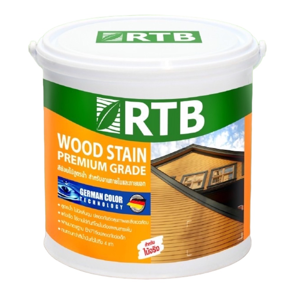 RTB Paint - สีย้อมและทาไม้ 1 gal. ชนิดเงา(Gloss) สีไม้โอ๊ค SP-0106